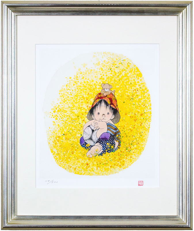 楽天市場】中島 潔 「 春の音色 」 セリグラフ 版画【新古品】【中古