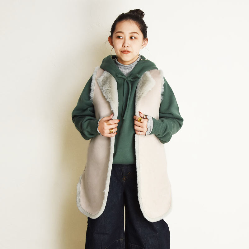 楽天市場】マリードール MARIED'OR リバーシブル ファーベスト