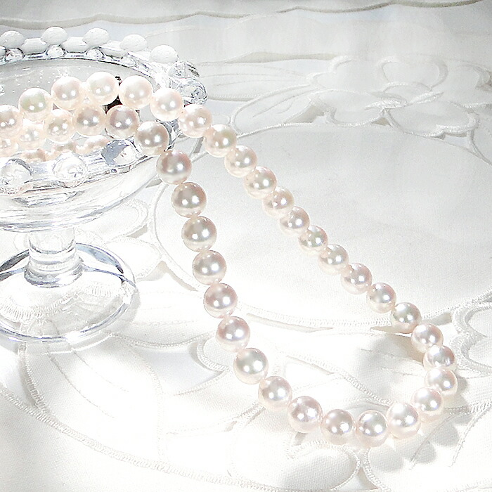 楽天市場】【真珠科学研究所鑑別書付】 アコヤパール ネックレス【7.0