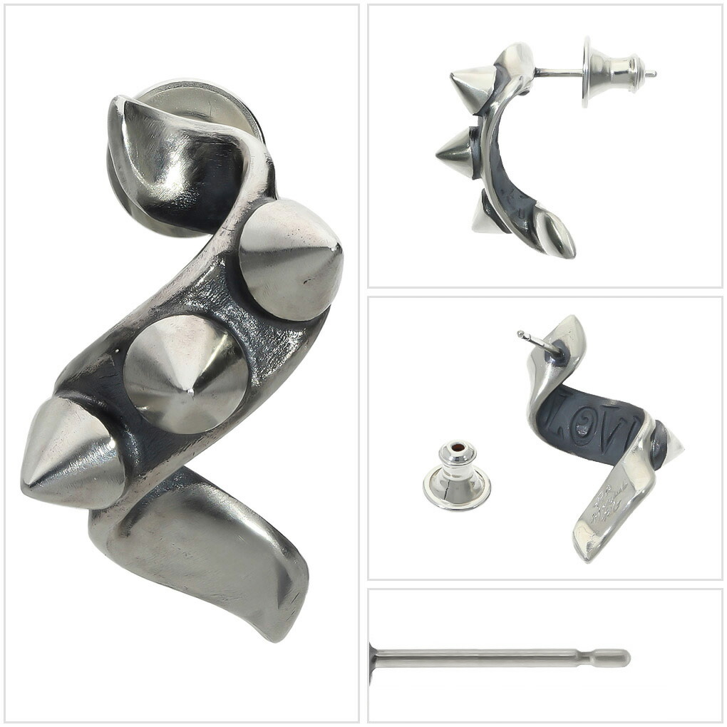 楽天市場】RAT RACE ラットレース スタッズ オン リボン LOVE ピアス