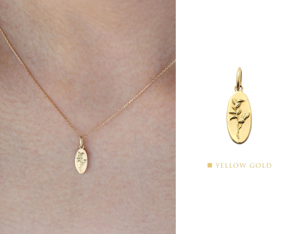 楽天市場】K18 K10 月桂樹 コイン ネックレスチャーム ※一部在庫あり