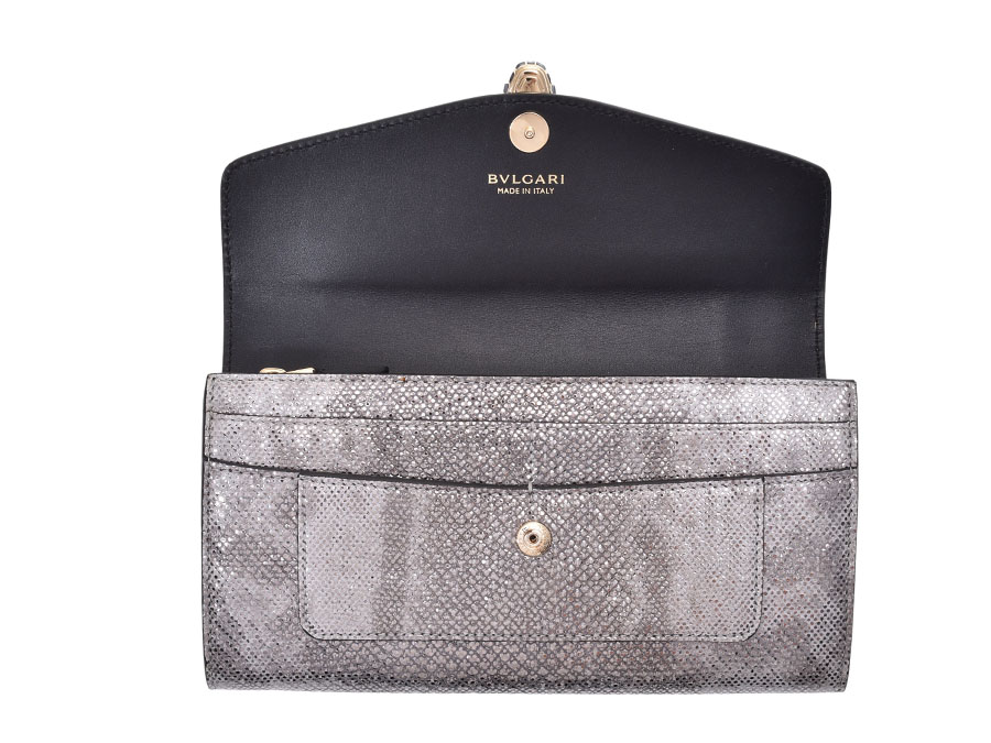 楽天市場】ブルガリ セルペンティ ファスナー長財布 現行品 シルバー