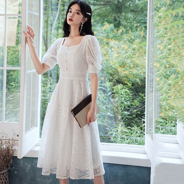 楽天市場】パーティードレス 結婚式 ワンピース フォーマル レース