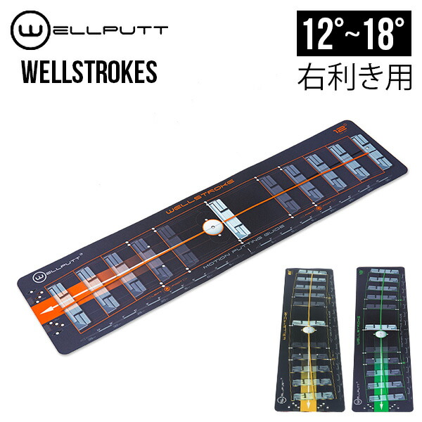 楽天市場】ウェルパット Wellputt パターマット WELLSTROKES 右利き用