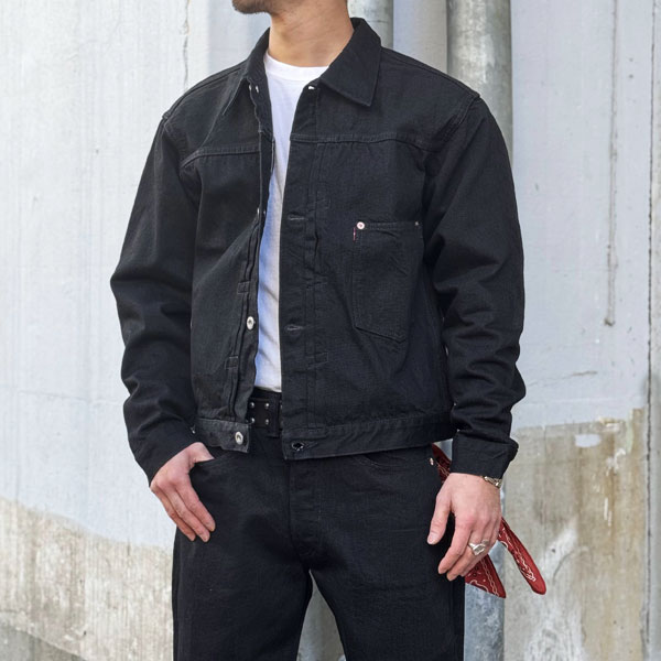 楽天市場】TCBジーンズ Late S40's Jacket BlackBlack 【14オンス