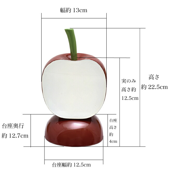 楽天市場】【縁起物】幸運のりんご（木製品）【日本製／国産】※限定