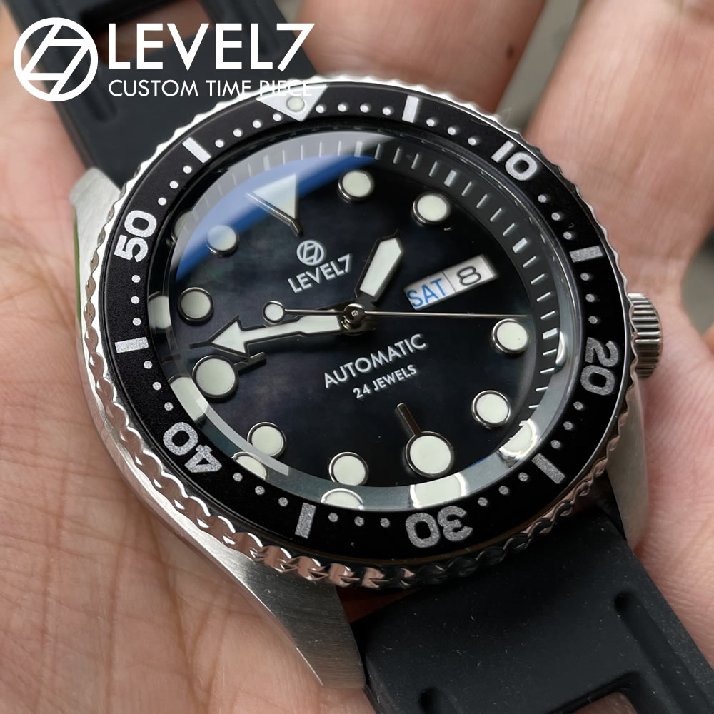 楽天市場】日本製 ハンドメイドの腕時計 10気圧防水 ブラックパール