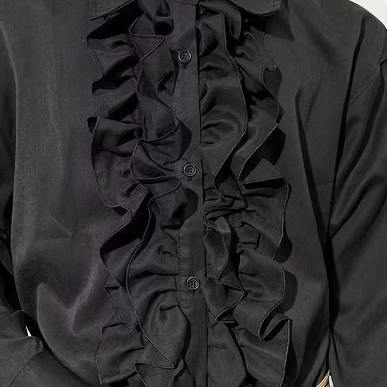 楽天市場】シャツ メンズ モード系 シャツ メンズ V系 フリルシャツ