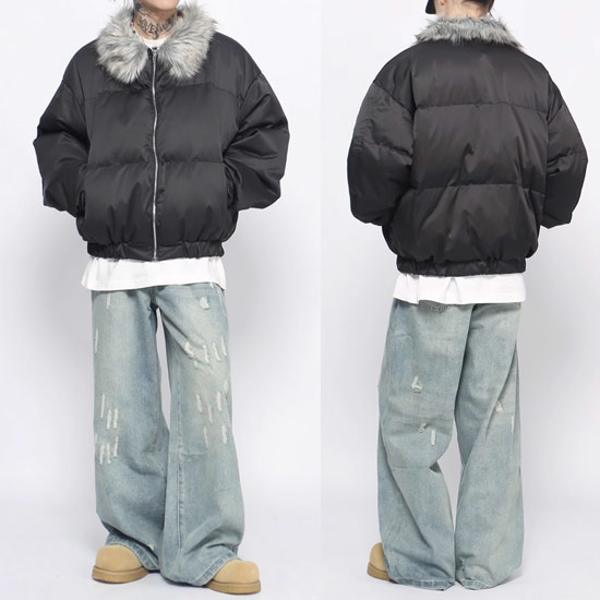 楽天市場】V系 ダウンジャケット メンズ オラオラ系 ダウンジャケット