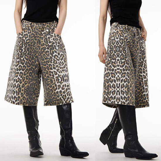 楽天市場】ヒョウ柄 ハーフパンツ メンズ オラオラ系 レオパード
