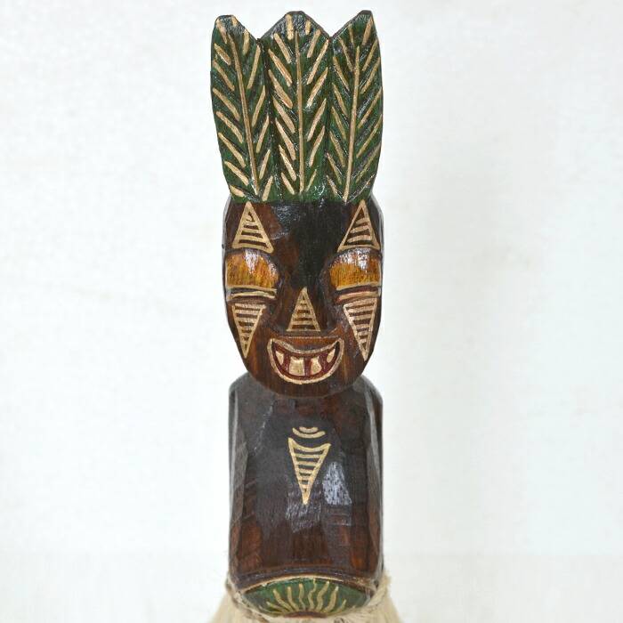 楽天市場】バリ島 木彫り 人形 2体セット《プリミティブ人形》H34cm