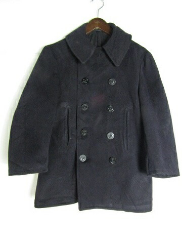 楽天市場】40年代製 U.S.NAVY 10ボタン Pコート Sサイズくらい