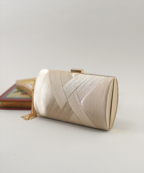 楽天市場】styiro【63%OFF!】パーティバッグ サテンクロス ハード