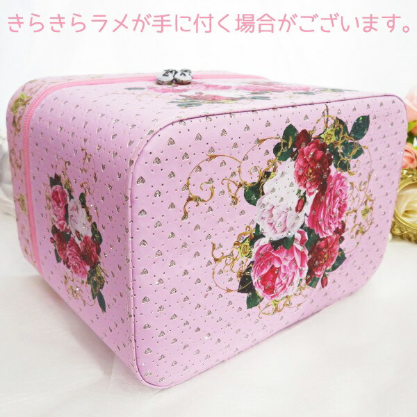 楽天市場】新生活！ 再入荷！ ローズ柄 きらきら ハートラメ メイク