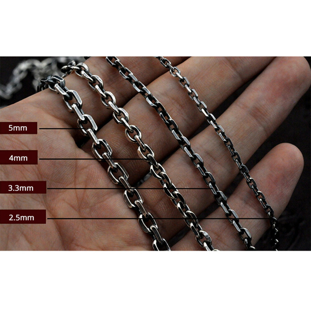 楽天市場】シルバーチェーン ネックレス チェーン いぶしあずき