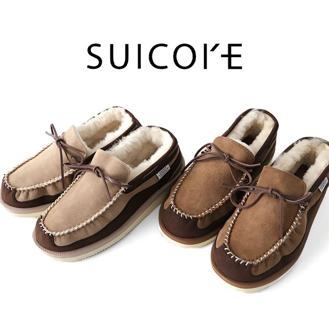 楽天市場】[TIME SALE] SUICOKE スイコック ムートン モカシンシューズ