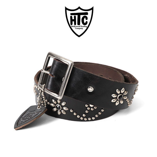 楽天市場】HTC エイチティーシー フラワースタッズ レザーベルト 24S