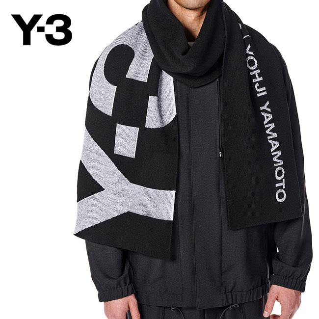 楽天市場】[SALE] Y-3 ワイスリー グラフィックロゴ マフラー HA6527