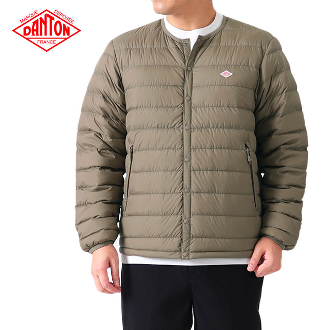 楽天市場】DANTON ダントン クルーネック インナーダウンジャケット DT
