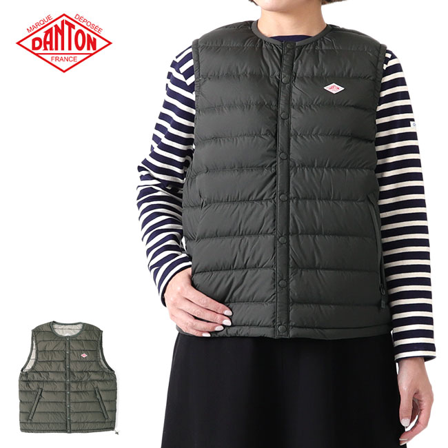 楽天市場】DANTON ダントン クルーネック キルディング インナーダウン