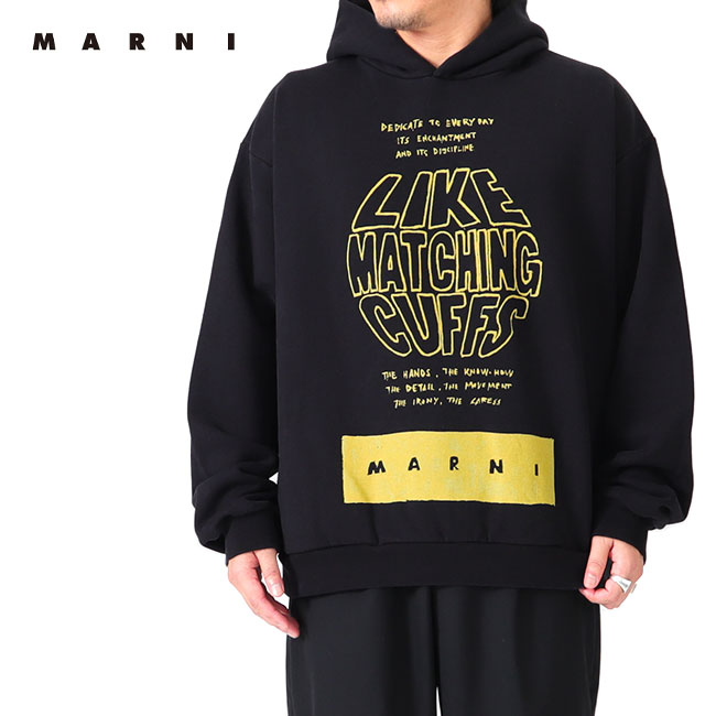 楽天市場】MARNI マルニ メッセージロゴ プルオーバー スウェット