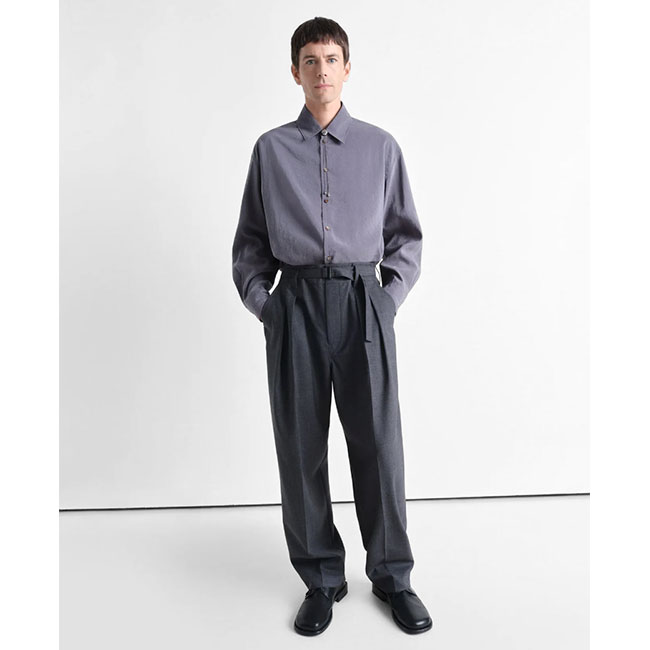 楽天市場】LEMAIRE ルメール ベルテッド トロピカルウール プリーツ