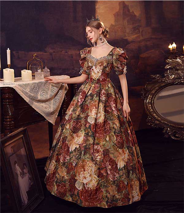 楽天市場】西洋ドレス 華麗な 宮廷ドレス ドレス レディース ロング