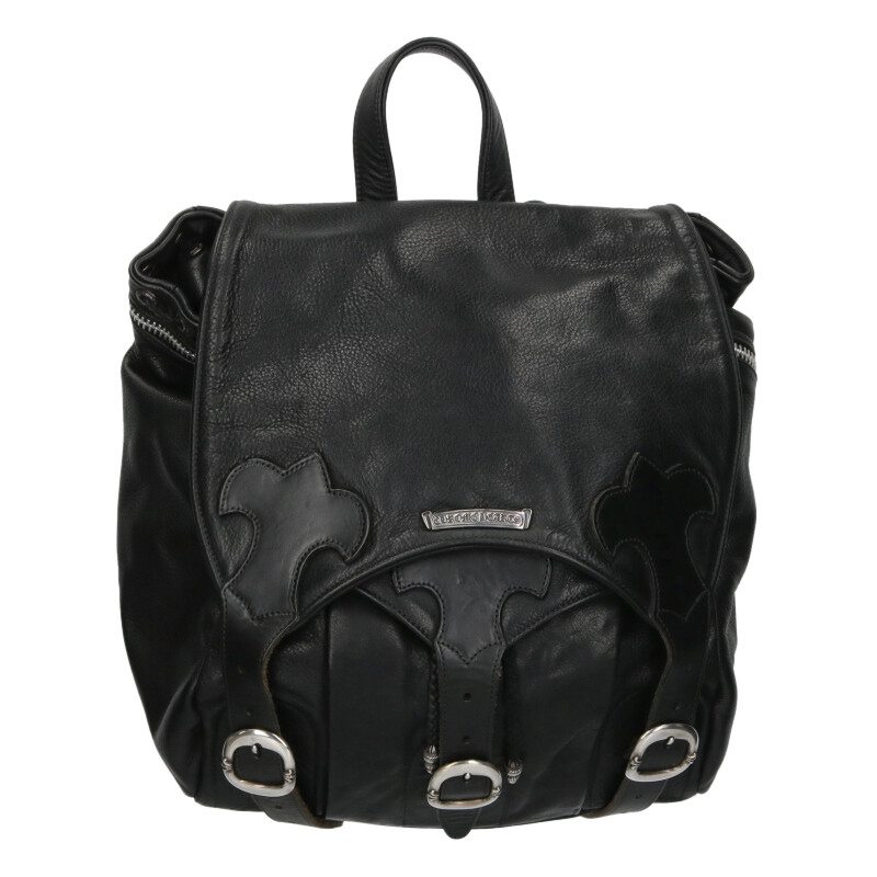 クロムハーツレザーバッグ CHROME HEARTS（クロムハーツ） CHROME HEARTS BLACK LINED TOTE BAG W