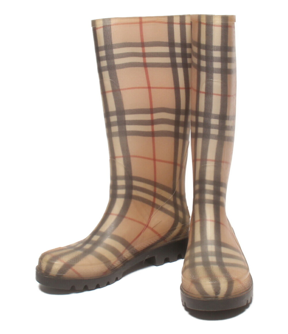 楽天市場】【中古】 バーバリー レインブーツ 長靴 レディース SIZE 37