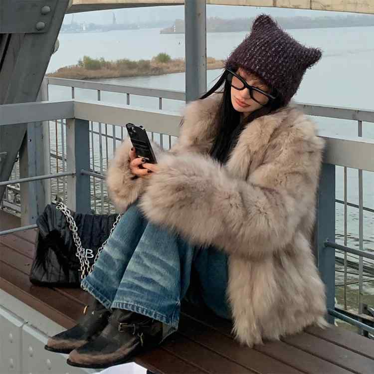 楽天市場】毛皮foxロングコートの通販