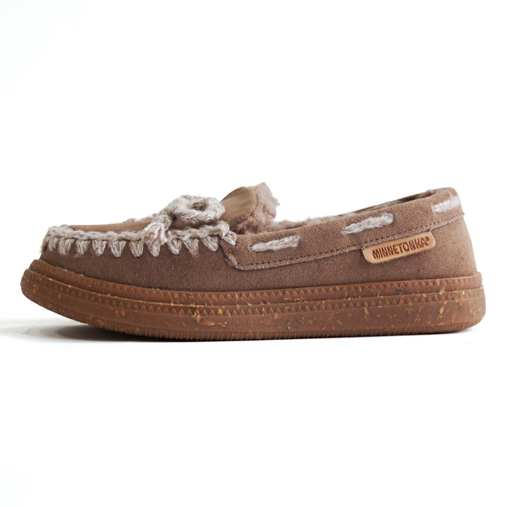 楽天市場】MINNETONKA ミネトンカ ニットステッチボアモカシン【24M08