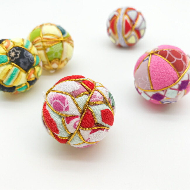 楽天市場】手毬 4cm [ちりめんミニ手毬 ver3] てまり 毬 鞠毬 手鞠