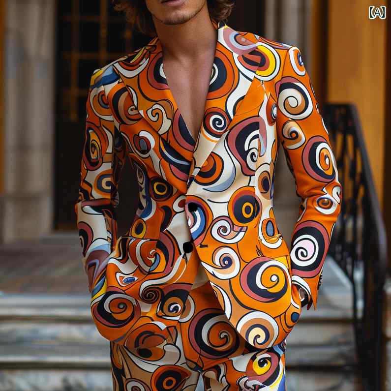 楽天市場】メンズ スーツ セットアップ 花柄 カラフル 派手 柄物