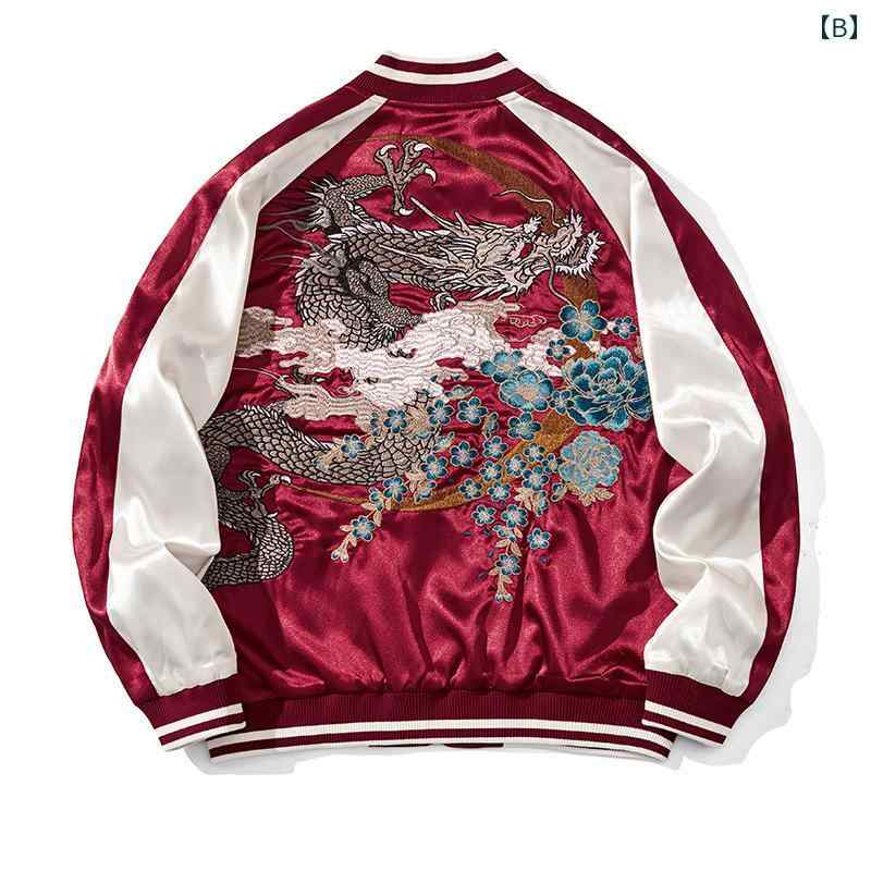 楽天市場】スカジャン ブルゾン 春秋 メンズ ジャケット 龍 刺繍