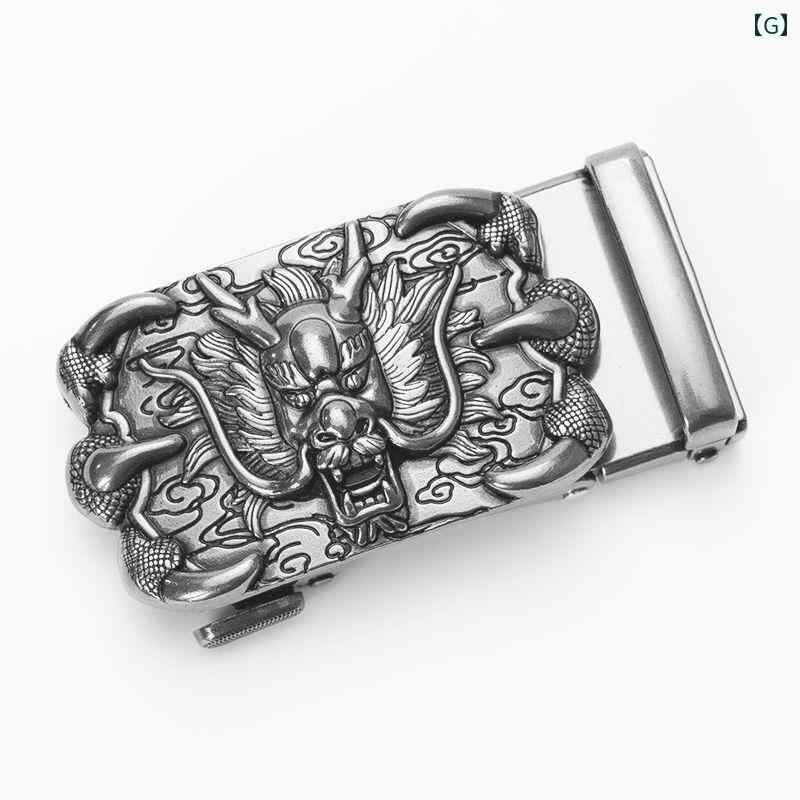 楽天市場】バックル ヘッド 龍 ベルトバックル エンブレム 長方形 四角