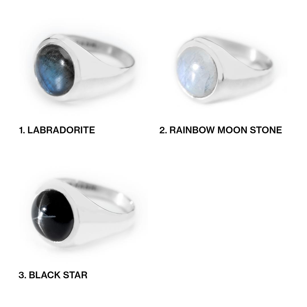 楽天市場】【ギフト】ラウンドリング 天然石リング メンズリング