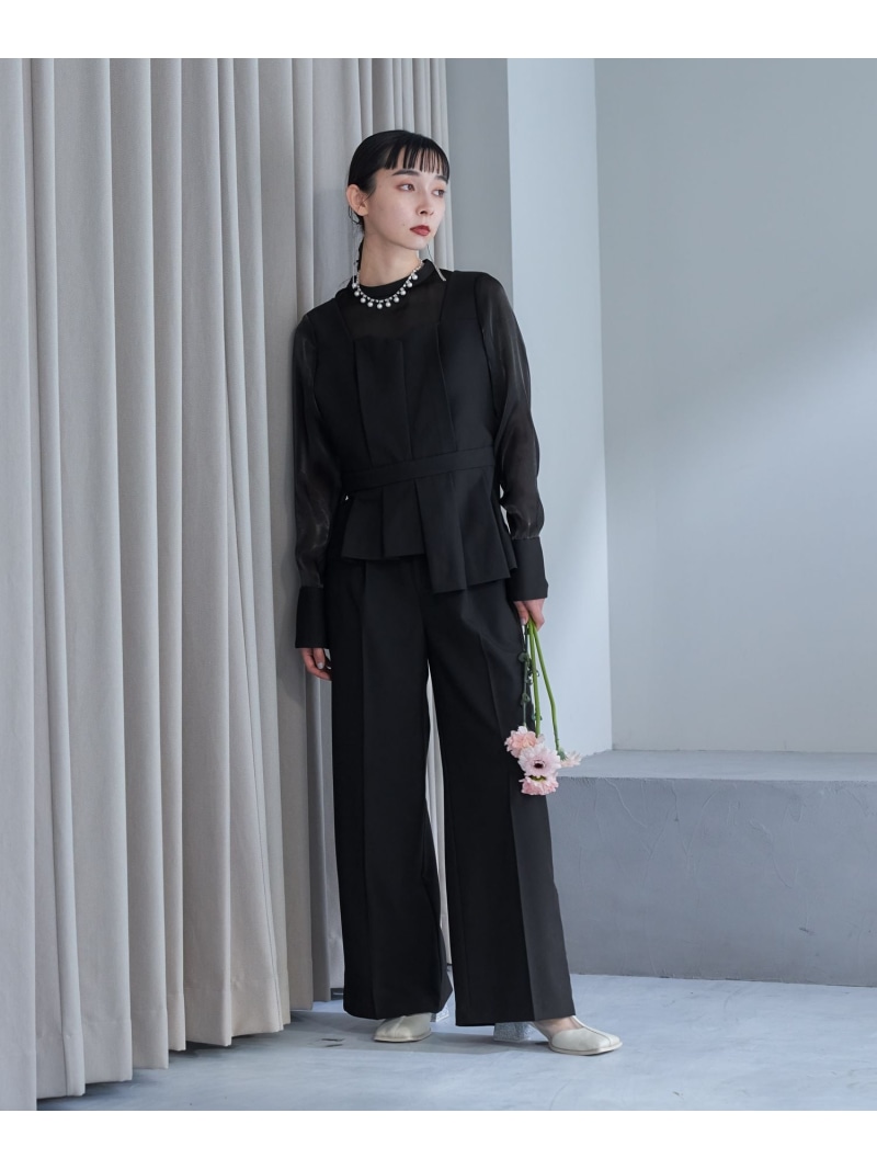 楽天市場】2WAYブラウス*ワイドパンツSETUP HARE ハレ ワンピース