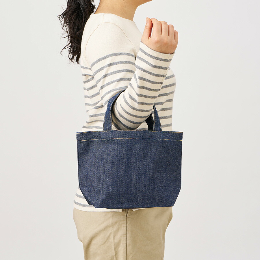 楽天市場】デニム トート ランチトート Sサイズ インディゴ デニム