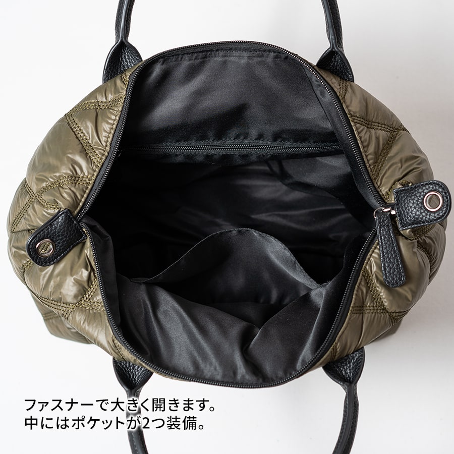 楽天市場】2way トートバッグ レディース ファスナー付き ナイロン