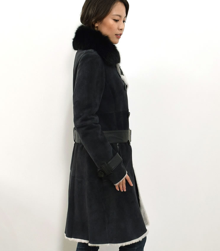 楽天市場】【30％OFFクーポン】ムートンダブルファイスコート