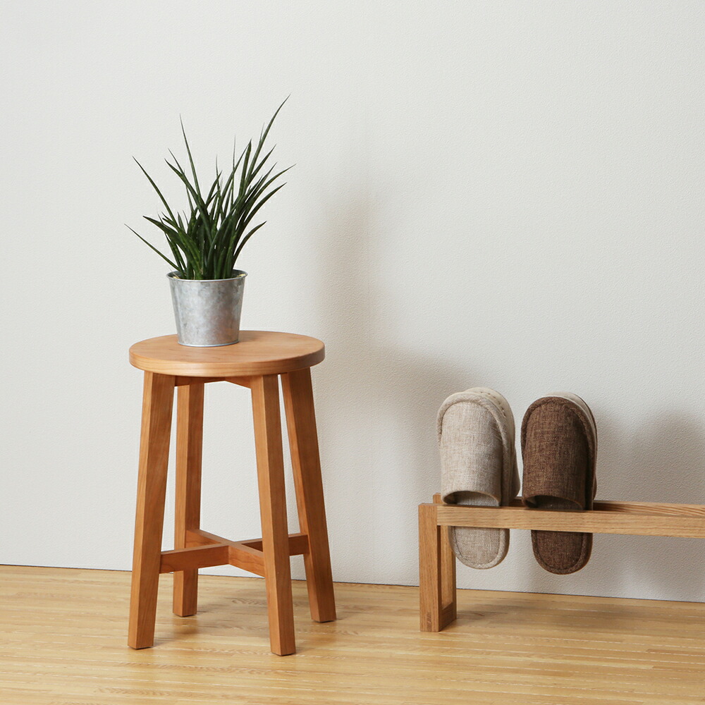 楽天市場】スツール 木製 フラワースタンド 木製 花台 オシャレ 丸