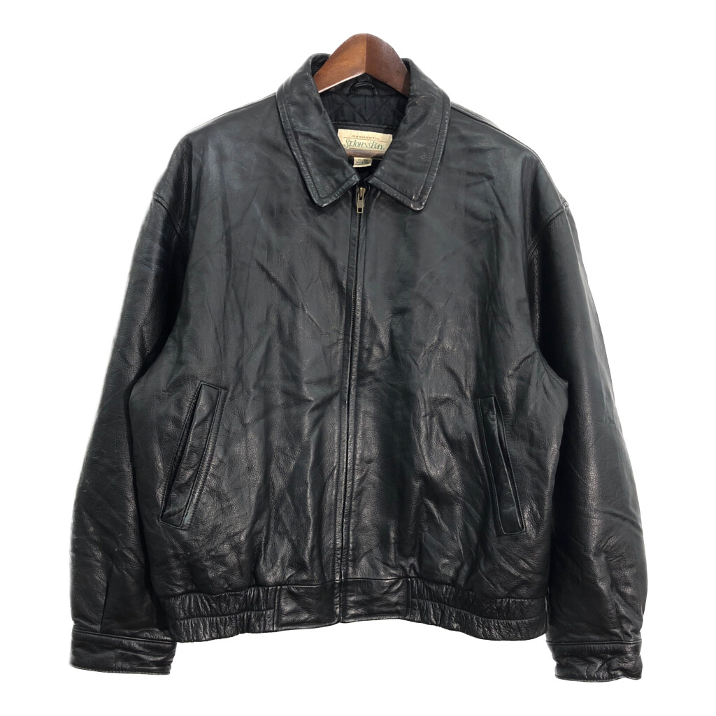 楽天市場】90年代 ST.JOHN'S BAY セントジョンズベイ レザージャケット