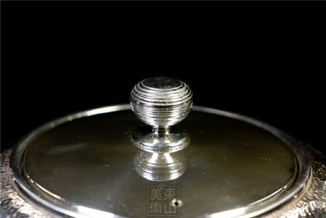 楽天市場】純銀細工 手作り 銀瓶 銀湯沸 純銀保証 重さ約440g 高さ約