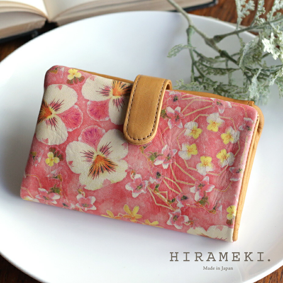 楽天市場】【 HIRAMEKI. 公式 】 折り財布 かわいい 本革｜ビオラ