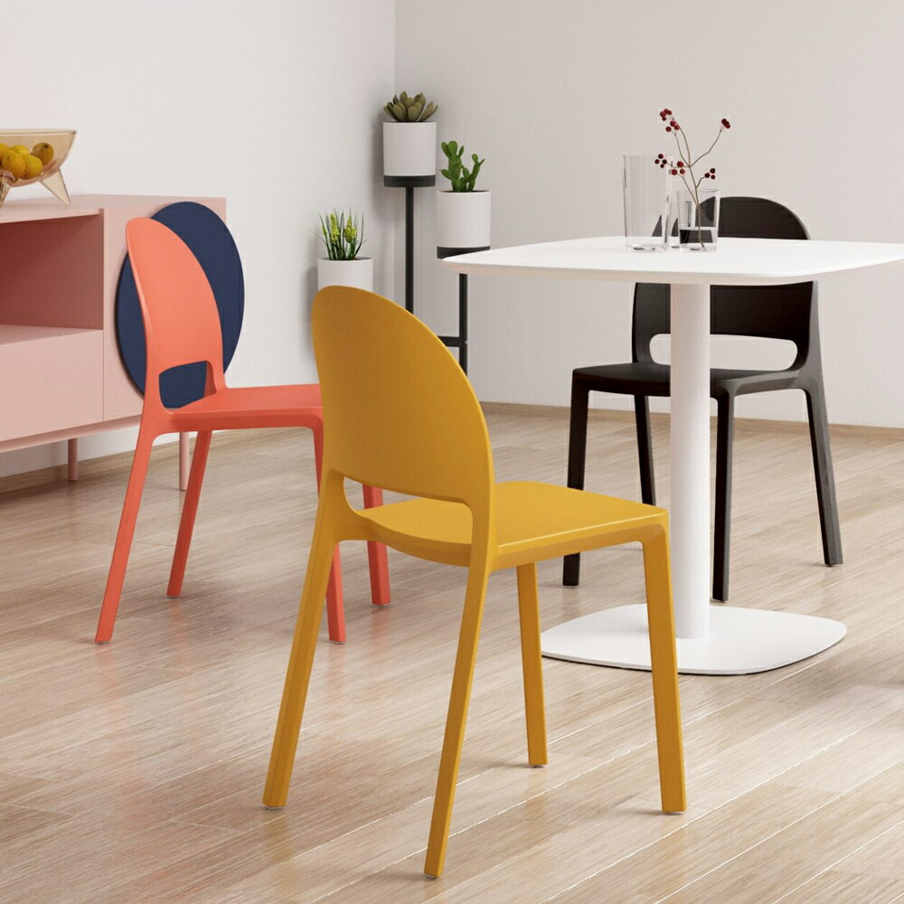 楽天市場】ルナ チェア | スタッキング ダイニング オフィス