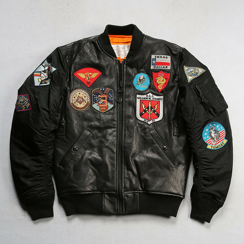 楽天市場】本革ジャケット フライトジャケット レザージャケット 羊革