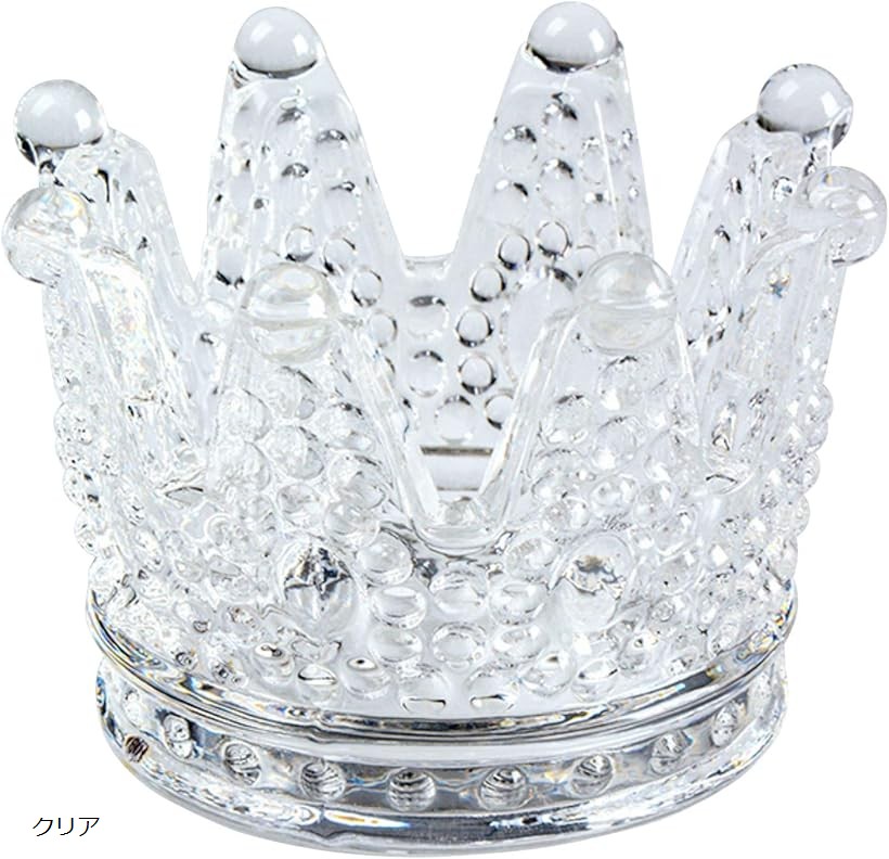 楽天市場】王冠 アロマキャンドル 灰皿 アクセサリー 小物入れ ガラス