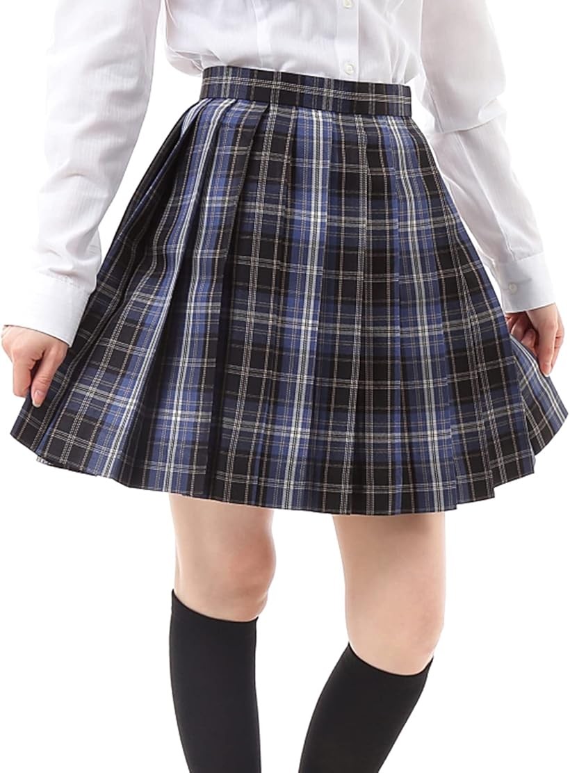 楽天市場】プリーツスカート チェック柄 ミニ スクールスカート 学生服