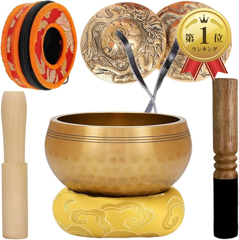 楽天市場】【楽天ランキング1位入賞】ティンシャ シンギングボウル 6点