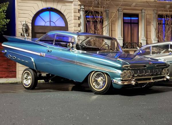 楽天市場】ラジコン 1/10 ローライダー 1959 インパラ ブルー 限定☆超